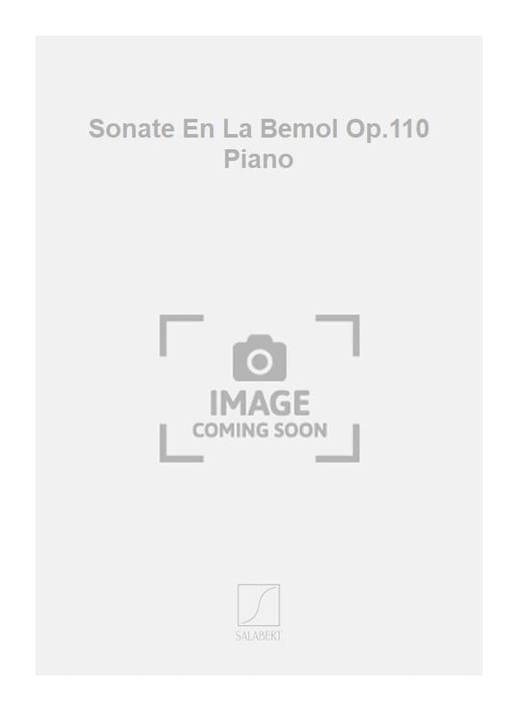 Sonate En La Bemol Op.110 Piano